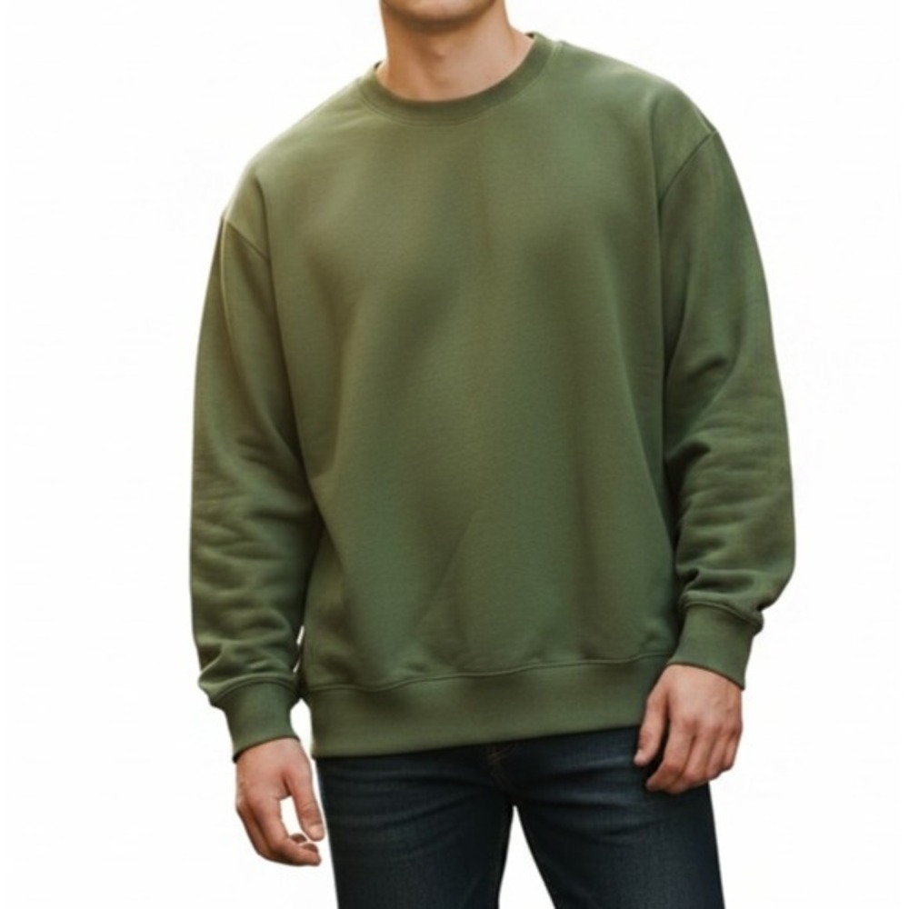Mode of One Men's Relaxed-Fit Fleece Sweatshirt new size M